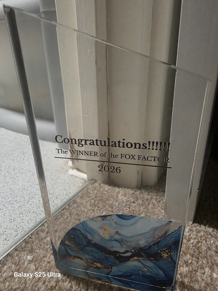 glass award trophy won by AP student