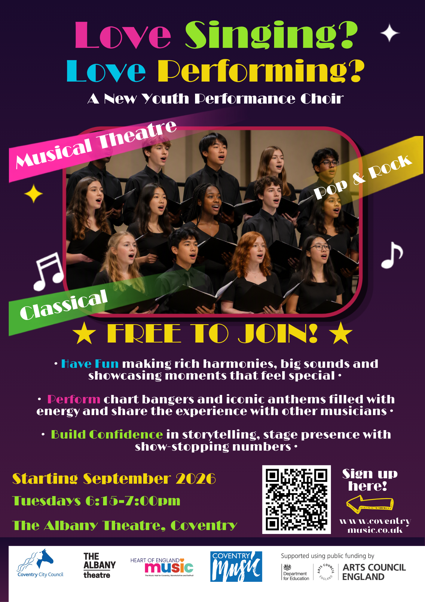 Youth performance choir
