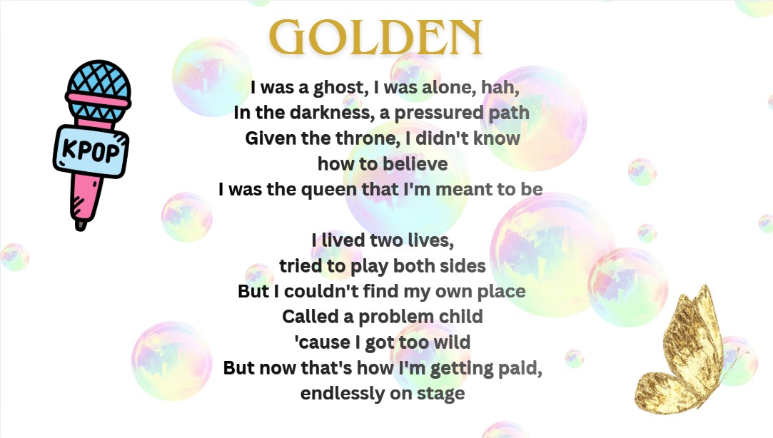 golden music lyrics with link