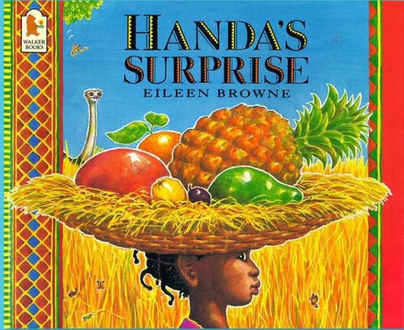 a lady in a large hat made of straw full of tropical fruit like pineapple and mango and kiwi