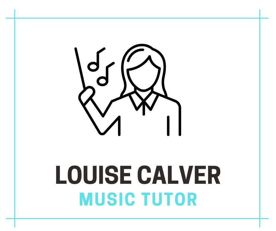 a female music teacher outline image