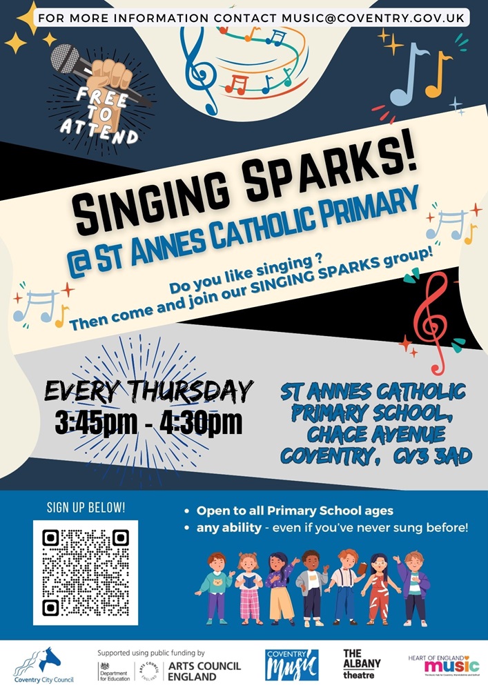 Singing sparks st annes flyer smll