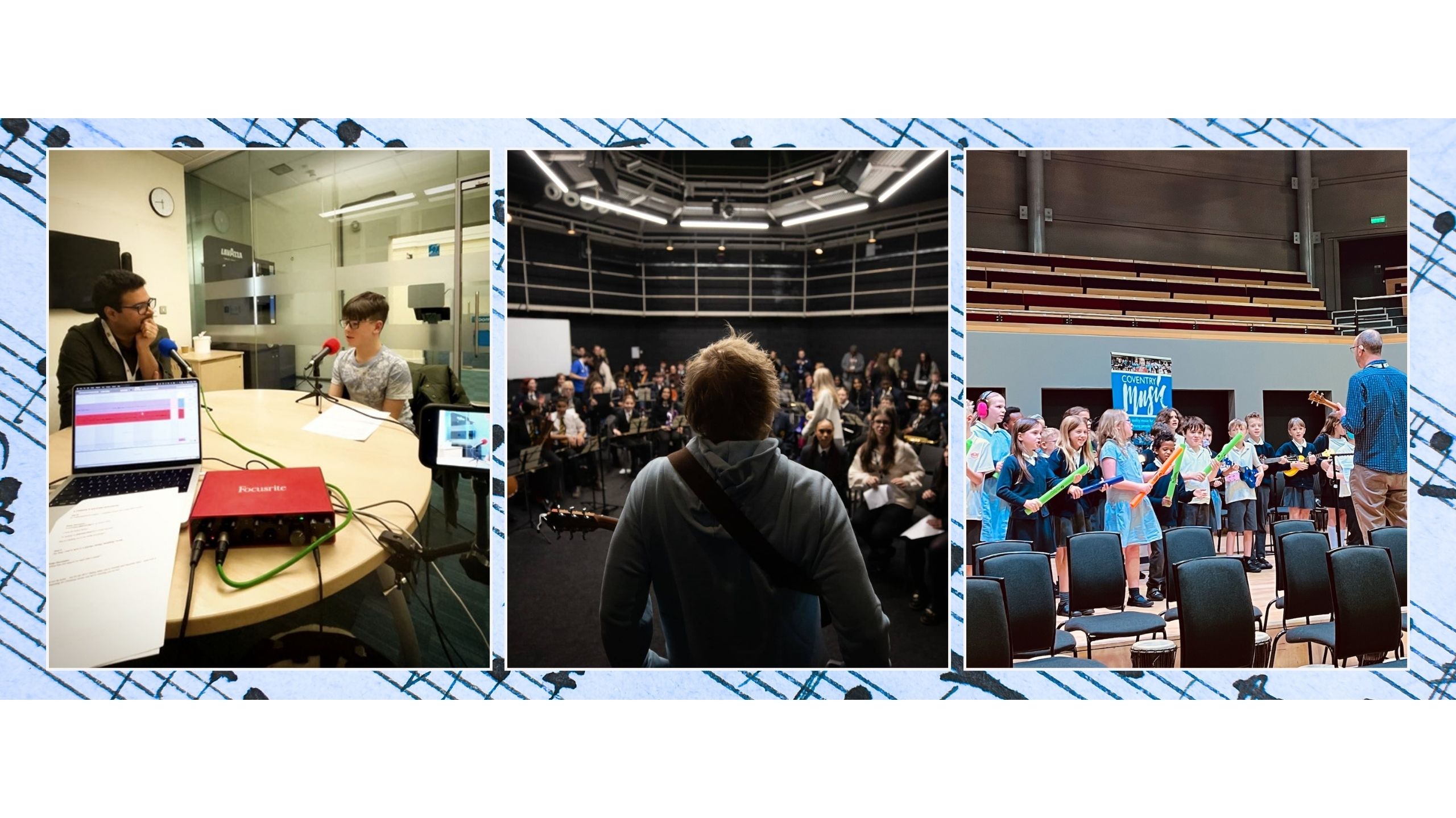 children performing in Coventry